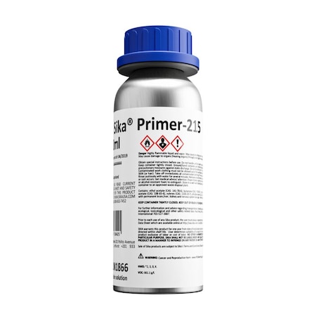 Sika Sika Primer 215 Non-Pigmented, Solvent-Based Primer for Plastics and Wood 250 ml Bottle 423734
